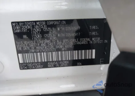 2019 Toyota Rav4 Xle from USA, damaged, VIN JTMP1RFV1KD037072
